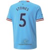 Officiële Voetbalshirt Manchester City Stones 5 Thuis 2022-23 - Heren